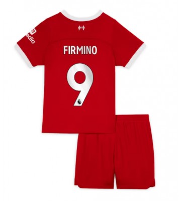 Liverpool Roberto Firmino #9 babykläder Hemmatröja barn 2023-24 Korta ärmar (+ Korta byxor)